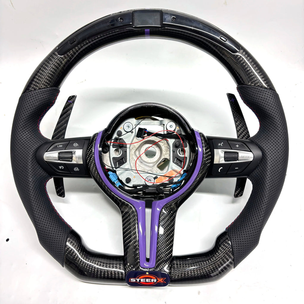 Customized LED Carbon Fiber Steering Wheel for BMW M3 M4 M5