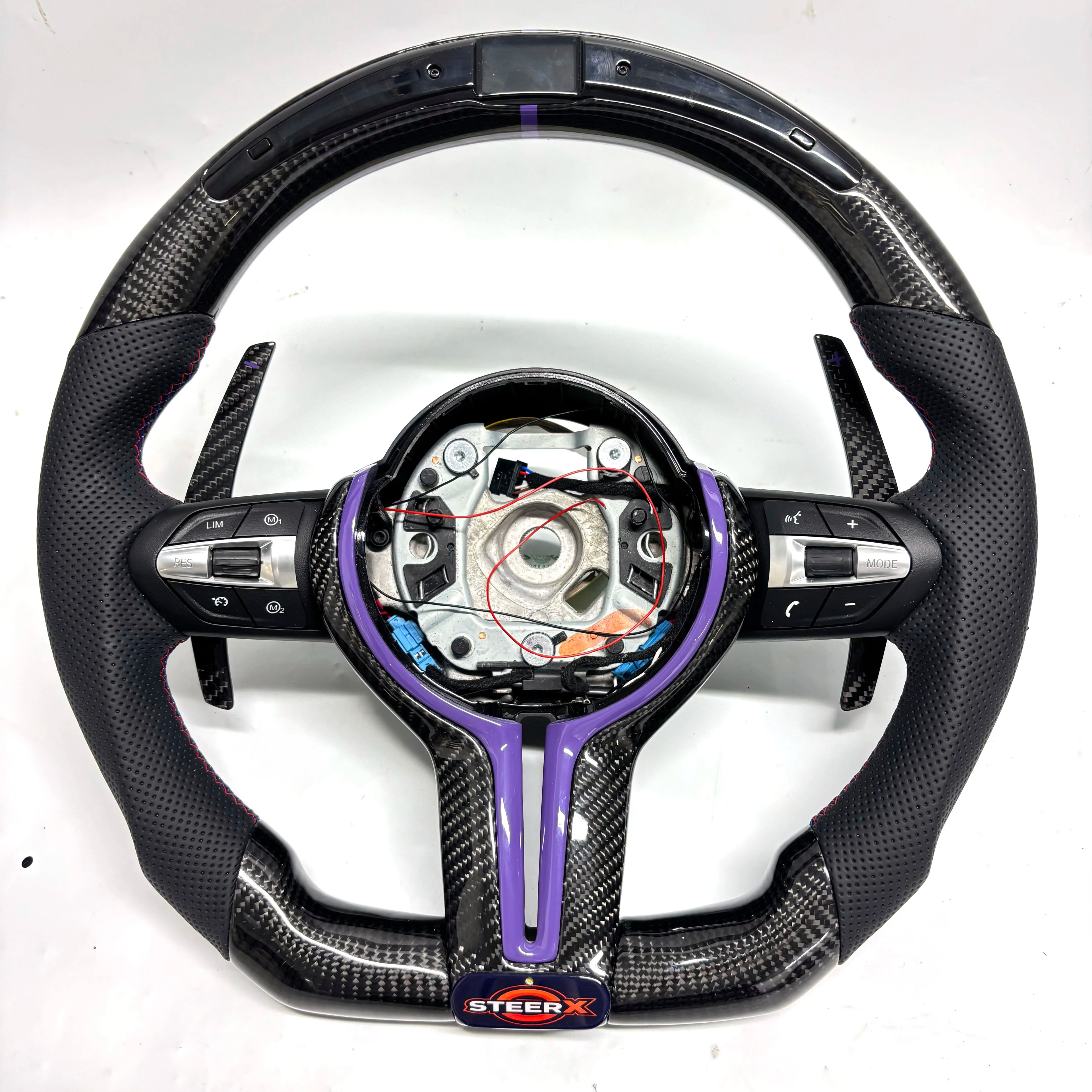 Customized LED Carbon Fiber Steering Wheel for BMW M3 M4 M5