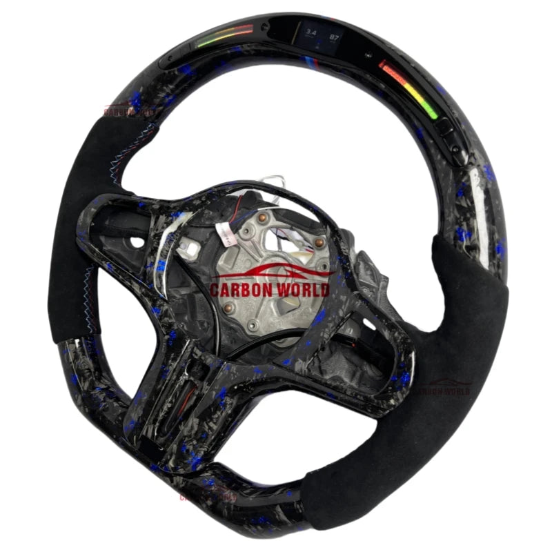 LED Steering Wheel for BMW G80 G82 M3 M4 Forged Carbon Steering Wheel LED