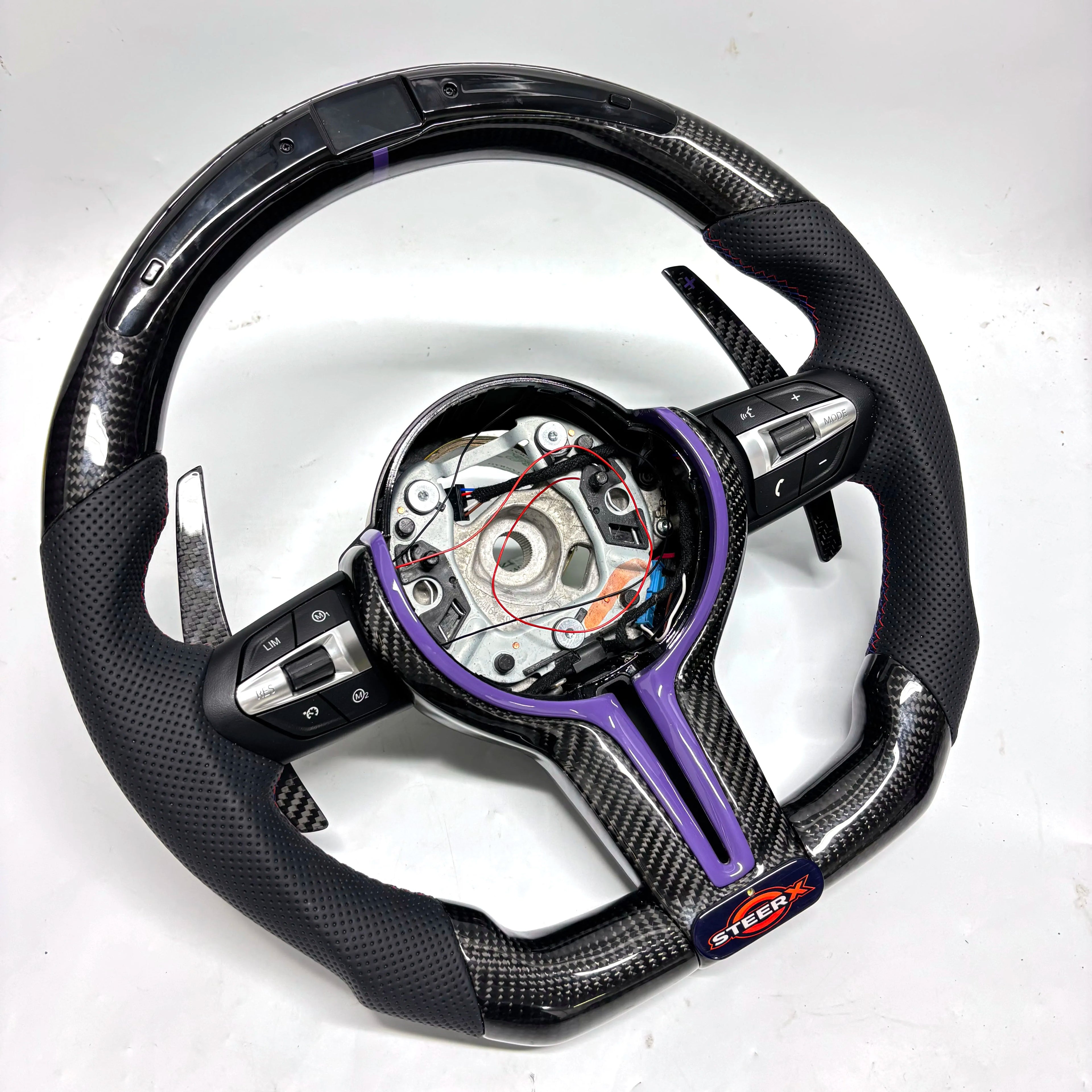 Customized LED Carbon Fiber Steering Wheel for BMW M3 M4 M5