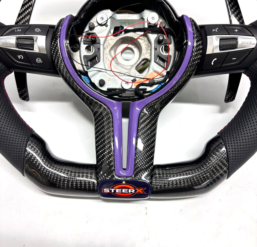 Customized LED Carbon Fiber Steering Wheel for BMW M3 M4 M5