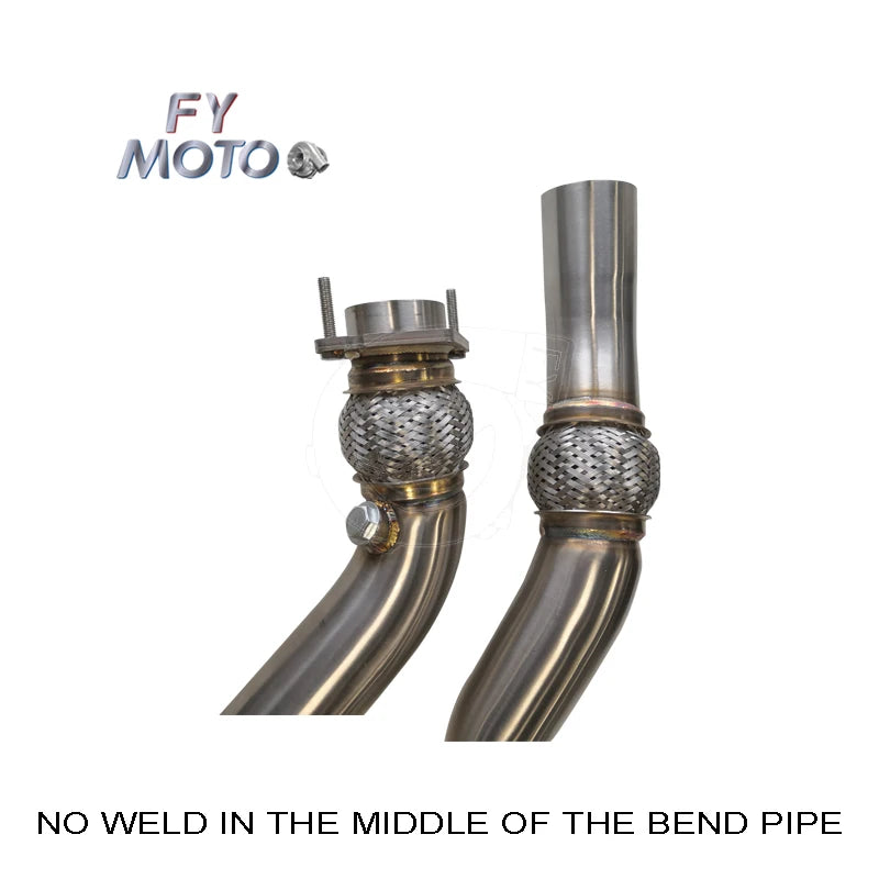 BMW F80 F82 M3 M4 S55 Stainless Steel Turbo Exhaust Downpipe With Flexible Pipe