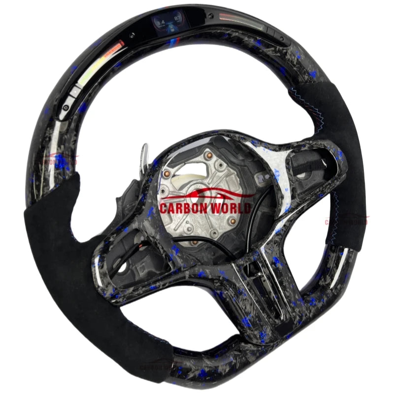 LED Steering Wheel for BMW G80 G82 M3 M4 Forged Carbon Steering Wheel LED