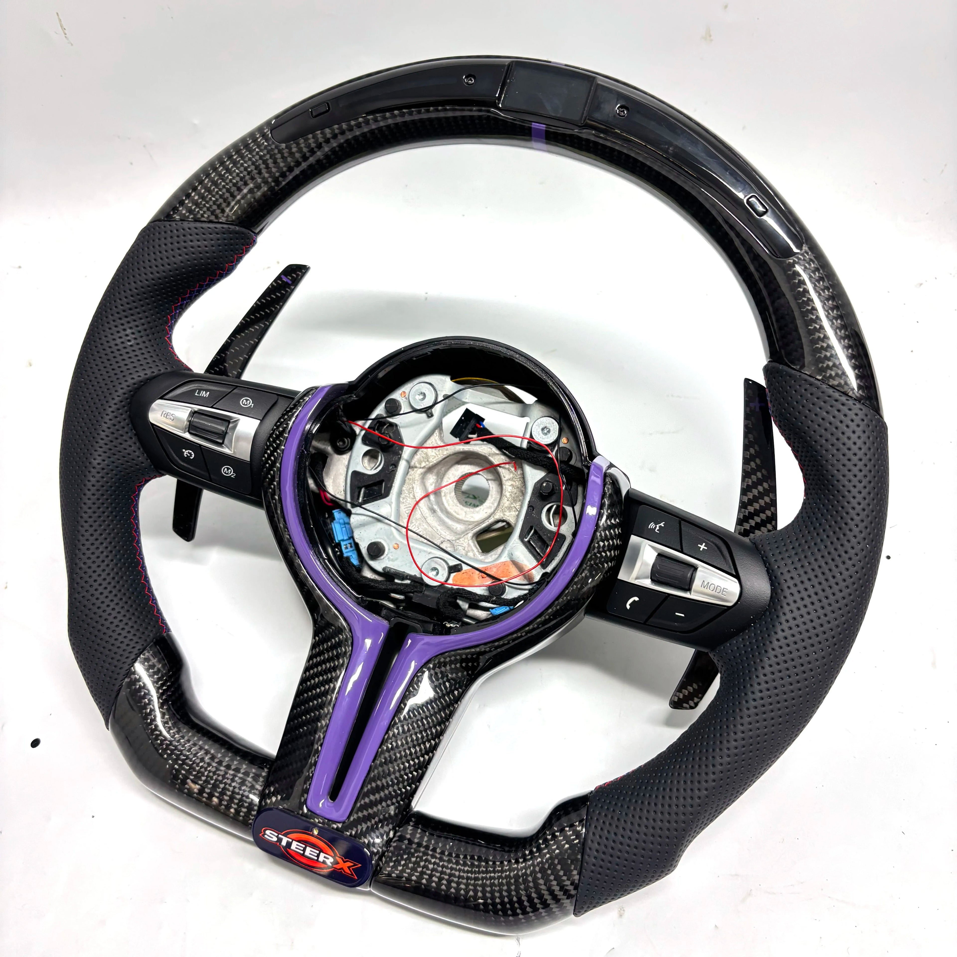 Customized LED Carbon Fiber Steering Wheel for BMW M3 M4 M5