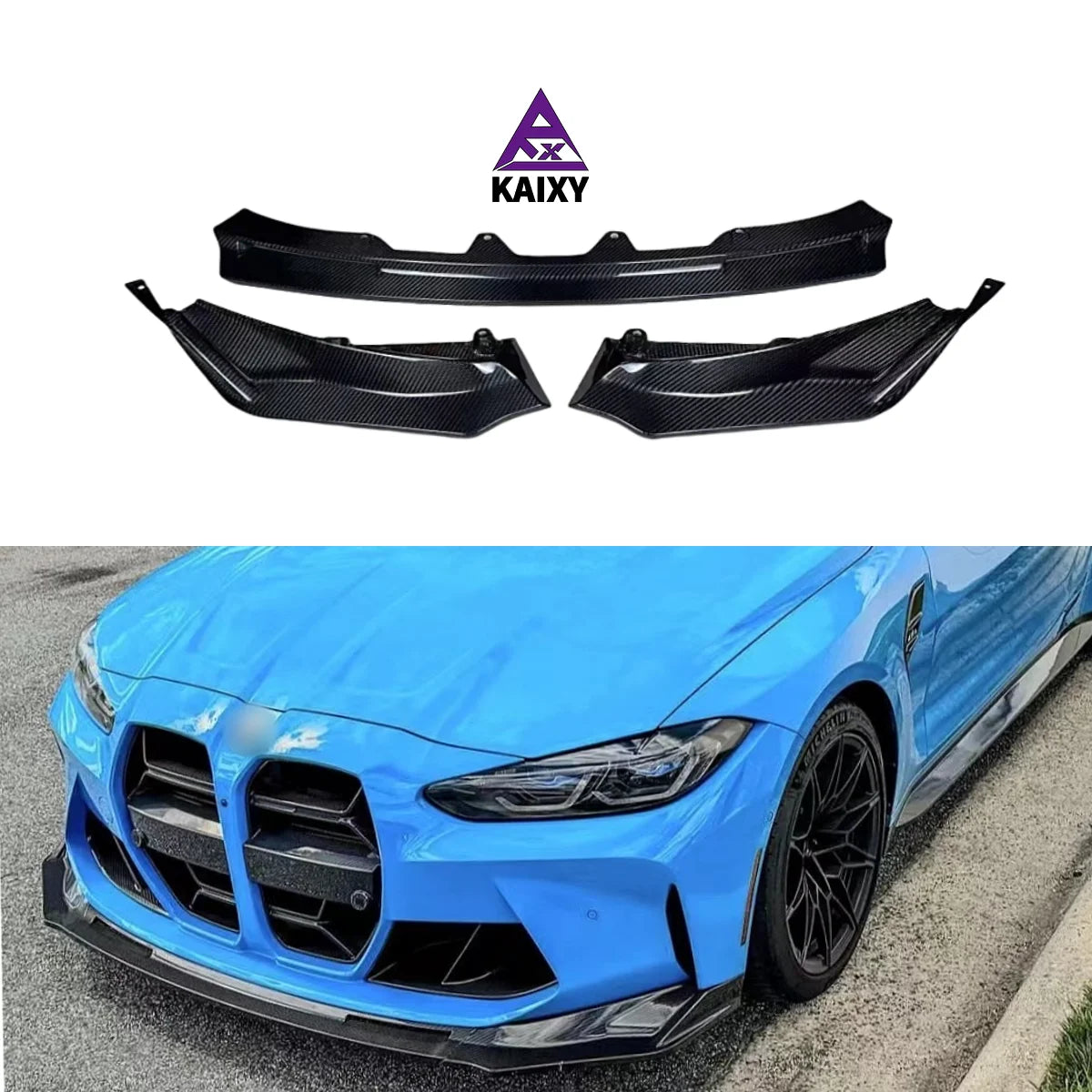Carbon Fiber Front Bumper Lip Splitter for Bmw G82 G83 M4 G80 M3