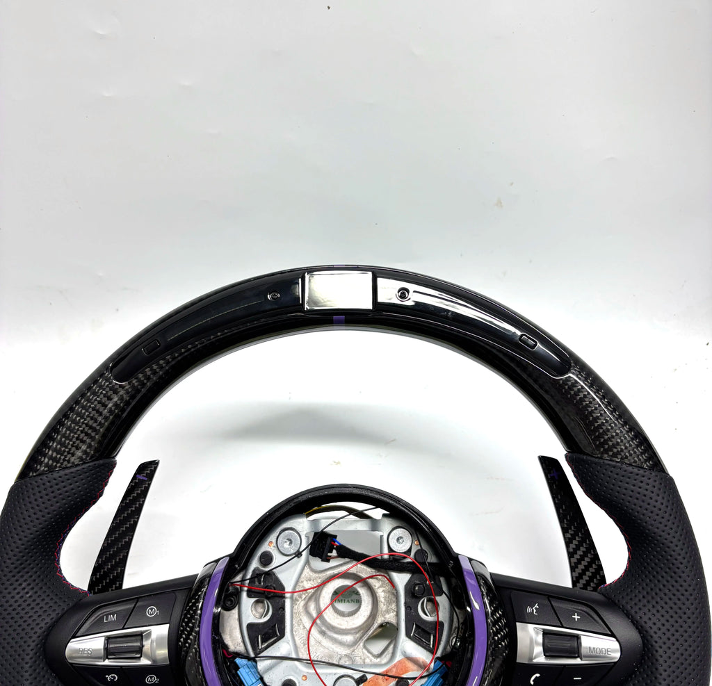 Customized LED Carbon Fiber Steering Wheel for BMW M3 M4 M5