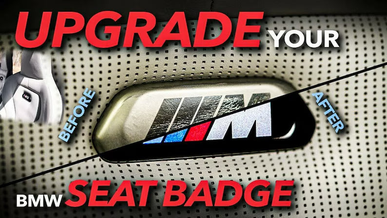 BMW F80 M3 Black Illuminated Seat badge